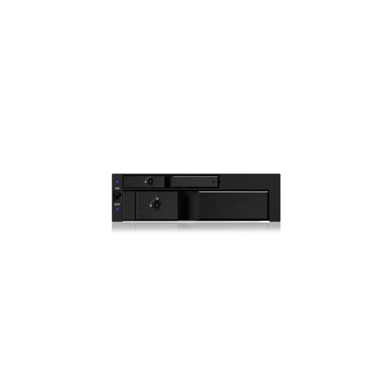 8. ICY BOX IB-173SSK 13,3 cm (5.25") Speicherlaufwerksschublade Schwarz