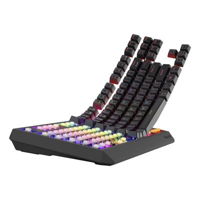 7. GENESIS Thor 230 TKL Gaming-Tastatur USB + RF Wireless + Bluetooth QWERTY US English Schwarz