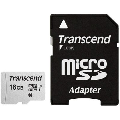 2. 16 GB Transcend SDHC USD300S-A microSD-Karte mit Adapter