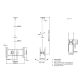 7. TV-Halterung 39"-75"/40kg 2TFT 2Gelenke Neigung sw