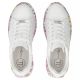6. Leder-Plateau-Sneaker mit weißem Blumenmuster Filippo DP7507