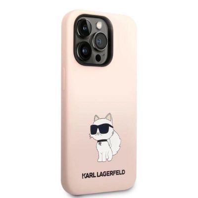 4. Karl Lagerfeld KLHCP14LSNCHBCP iPhone 14 Pro 6.1" Hardcase pink/pink Silikon Choupette