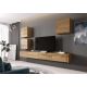 2. VIGO quadratische Vitrine 50/50/30 Eiche Wotan