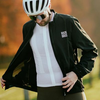 5. Rockbros YDCX008 Diamond Langarm-Radtrikot Größe XL - Weiß