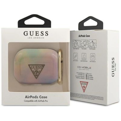 2. Guess GUACAPTPUMCGG01 AirPods Pro Cover Pink/Pink Tie & Dye Collection