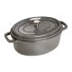 STAUB Ovaler Gusseisentopf 3,2 l Graphit