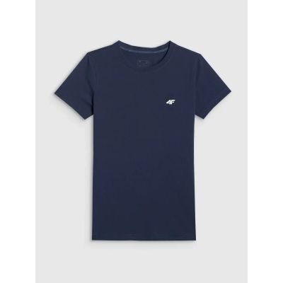 4. Schmal geschnittenes T-Shirt aus der 4F Damen-Basic-Kollektion 4FWMM00TTSHF3306-31S