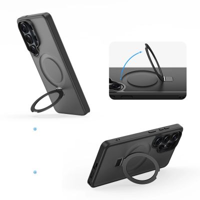 10. Dux Ducis Yind Hülle für Samsung Galaxy S26 Ultra mit Ständer, kompatibel mit MagSafe – Schwarz