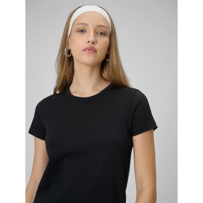 5. Damen-T-Shirt, schmal geschnitten, einfarbig, Größe 4F 4FRAW25TTSHF3623-20S