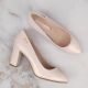 14. Sergio Leone W SK193B Pumps mit beigefarbenem Perlenabsatz 