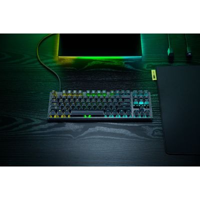 4. Razer Huntsman V3 Tenkeyless 8KHz Gaming-Tastatur USB QWERTY Englisch Schwarz
