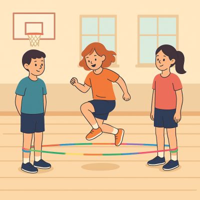 2. Regenbogen-Springgummi 5m SMJ Sport JR-05