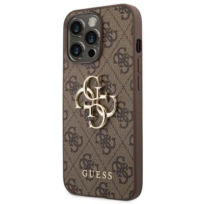 2. Guess 4G Big Metal Logo Case für iPhone 14 Pro - Braun