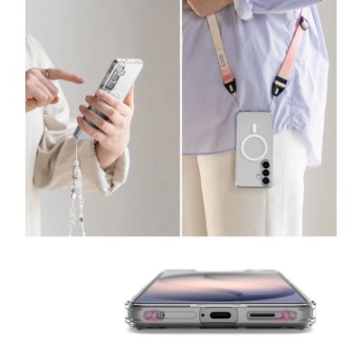 6. Ringke Fusion Magnetische MagSafe Hülle für Samsung Galaxy S26+ - Transparent