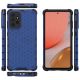 12. Honeycomb Handyhülle Schutzhülle mit TPU Rahmen für Samsung Galaxy A72 4G blau