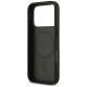 7. Guess Grained Flowers Classic Logo MagSafe Hülle für iPhone 17 Pro - Schwarz