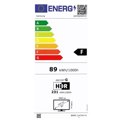 26. Samsung QE65QN90F Neo QLED 65'' 4K Ultra HD 165 Hz Tizen Dolby Atmos Schwarzer Fernseher
