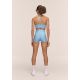 4. CASALL Ultra High Waist Hot Pant Damen-Trainingsleggings, Blau