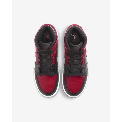 4. Air Jordan 1 Mid Banned GS Retro-Schuhe - 554725-074