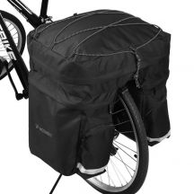 Wozinsky 60L geräumige Fahrradgepäckträgertasche (Regenschutz inklusive) schwarz (WBB13BK)