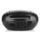 5. JVC RD-E221B Boombox, schwarzer Radioplayer
