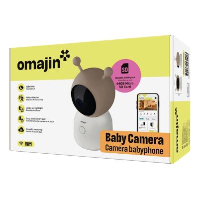 3. OMAYIN OBC-01-EC Elektronisches Babyphone Weiß