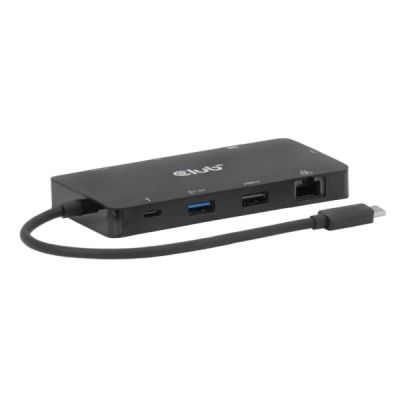 Club3D USB-C 9-in-1-Hub >2xHDMI/2xUSB/USB-C/LAN 4K60Hz PD100W (Einzelhandel)