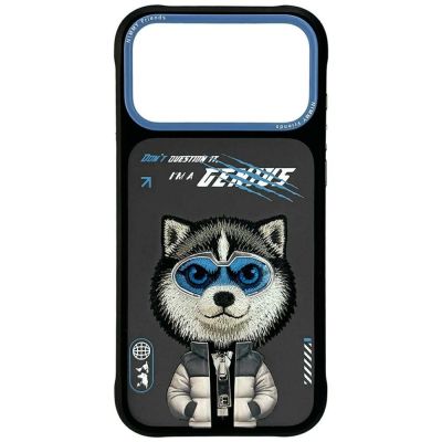Nimmy Cool&Cute 2.0 Wolf Hülle für iPhone 17 Pro Max - Schwarz