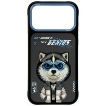 Nimmy Cool&Cute 2.0 Wolf Hülle für iPhone 17 Pro Max - Schwarz