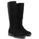 4. Schwarze Lederstiefel mit Stretch-Einsatz Filippo DKZ8222