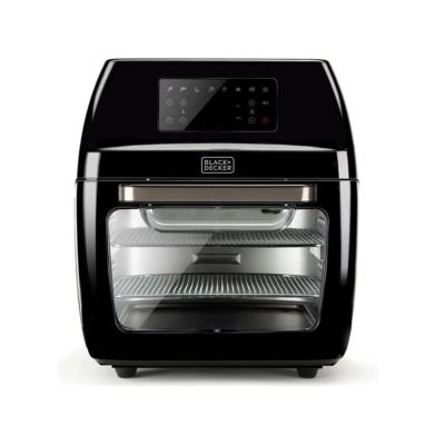 Black+Decker Heißluftfritteuse BXAFO1200E (1700W) Fritteuse mit Backofen