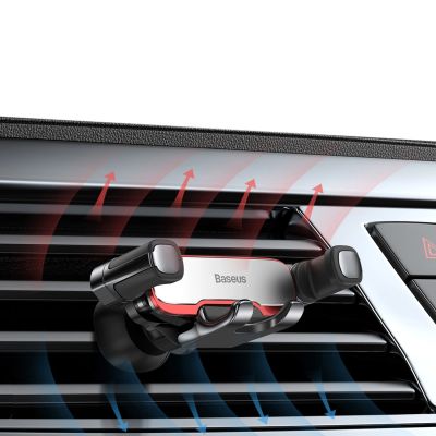 11. Baseus Seitlicher Schwerkraft-Autohalter - Silber