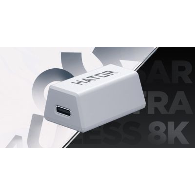 15. HATOR Quasar 3 Ultra 8K Kabellose Gaming-Maus, beidhändig bedienbar, Funkfernbedienung + Bluetooth + USB Typ-A, optischer Sensor mit 30.000 DPI