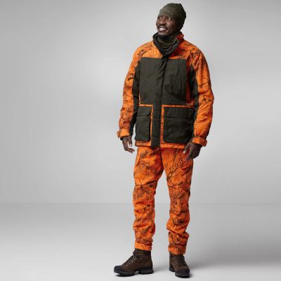 7. Fjällräven Brenner Pro Winterhose M Orange Multi Camo (F87322-261)