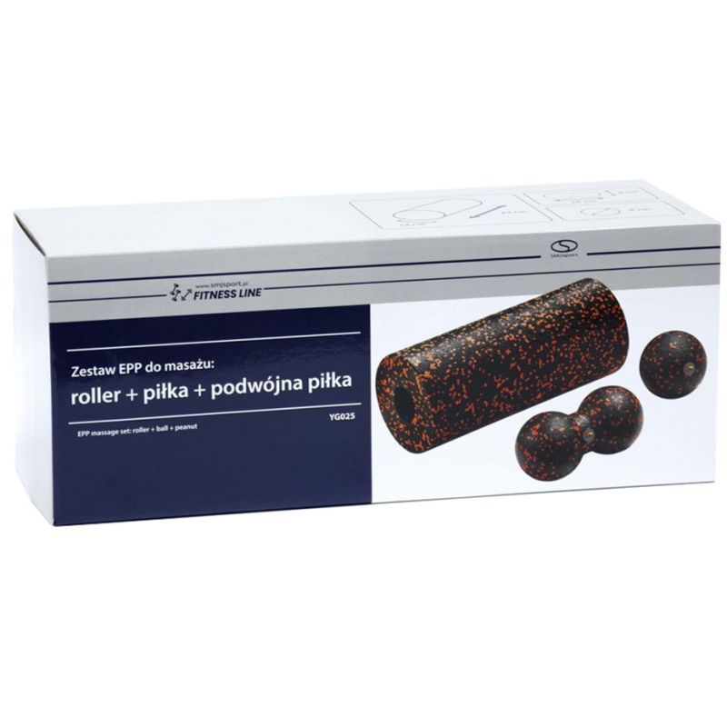 3. SMJ Massageset schwarz und orange YG025