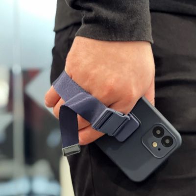 18. Kordelhülle Gelhülle mit Umhängeband Kette Handtasche Umhängeband Samsung Galaxy S21 Ultra 5G blau