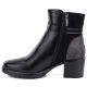 8. Gefütterte Damen-Ankle-Boots mit Blockabsatz, schwarz, Potocki SZ12873