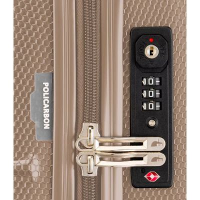 6. Großer, geräumiger Reisekoffer auf Rollen PUCCINI Polycarbonat 89L PC029A-6