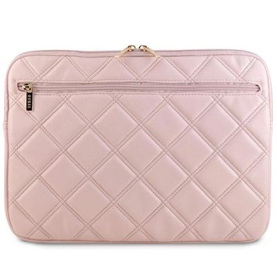 3. Guess Quilted 4G-Hülle für einen 14-Zoll-Laptop – Rosa