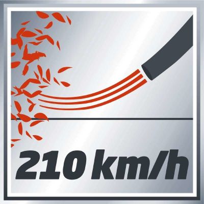 6. Einhell GE-CL 18 Li E - Solo Akku-Laubbläser 210 km/h Schwarz, Rot