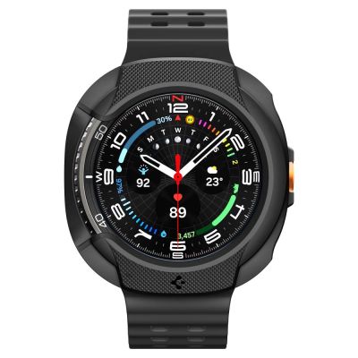 3. Spigen Liquid Air Case für Samsung Galaxy Watch 8 Classic 46 mm – Schwarz