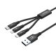 UNITEK USB 3-IN-1-LADEKABEL (C, LIGHTNING, MUSB)