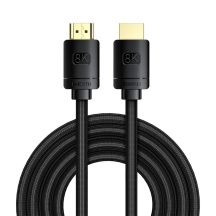 Baseus HDMI 2.1 Kabel 8K 60 Hz 48 Gbps / 4K 120 Hz / 2K 144 Hz 3D eARC QMS Dynamic HDR VRR ALLM 3 m schwarz (CAKGQ-L01)