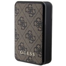 Guess Powerbank 18W GUPB10DP4GEGW 10000mAh braun/braun 4G Leder Metall Logo