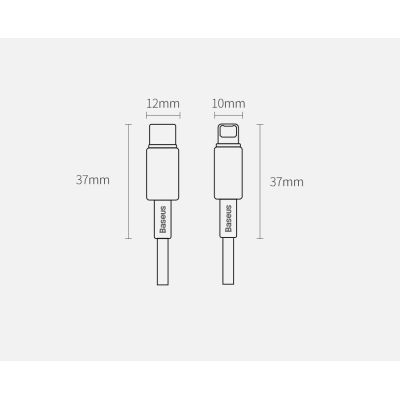 17. Baseus CATLWJ-A01 Lightning – USB-C PD 20 W 480 Mbit/s 2 m Kabel – Schwarz