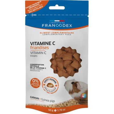 FRANCODEX Leckerlis mit Vitamin C für Meerschweinchen 50 g