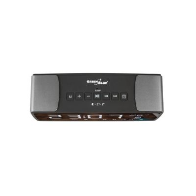 2. GREENBLUE BLUETOOTH 4.2 ALARMRADIO, FM, AUX-IN, 6W, TEMPERATUR, ALARM, UHR, 2200MAH AKKU GB200
