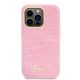 3. Guess Croco Collection Hülle für iPhone 14 Pro – Rosa