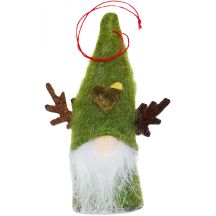 Weihnachtsanhänger, 9 cm, grün, Weihnachtsmann