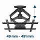4. GEMBIRD Verstellbare LCD-Wandhalterung 32"-75" VESA MAX 600 x 400 mm, bis zu 45 kg
